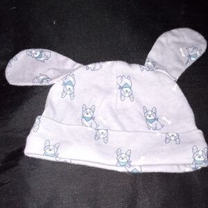 Cute Bunny Ear Hat for Kids - Gray and Blue